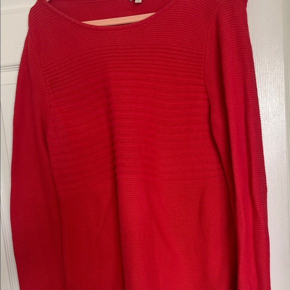 Talbots Sweaters - Talbots Vibrant Pinkish Red Crew Neck Sweater